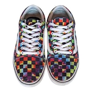 Vans Comfy Cush Tie-dye Checkered Sneakers